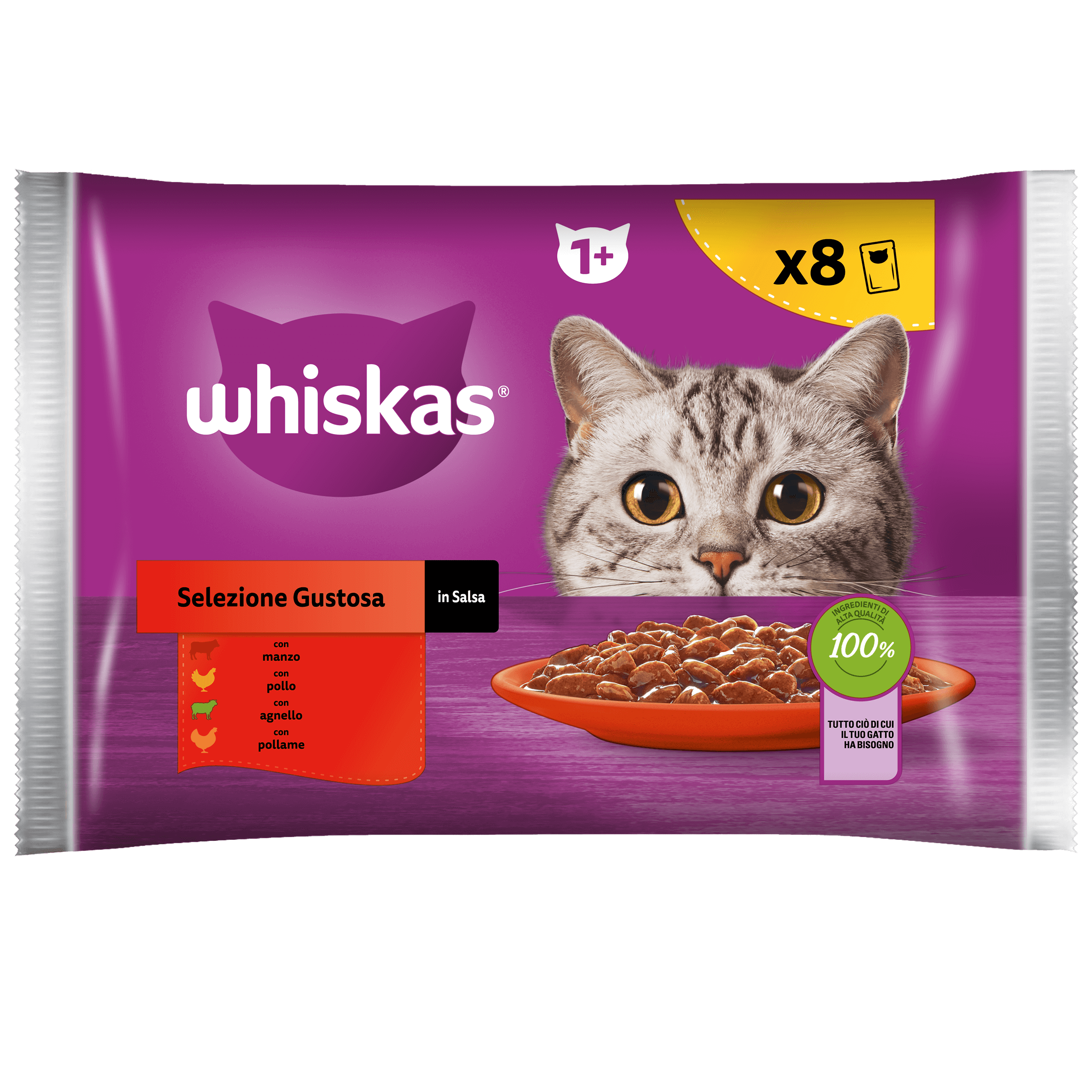 Whiskas® Buste Selezione Gustosa 8x85g